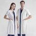Women's Clothing White Coat Female Short Sleeved Medical Student Male Long Sleeved White Coat Oral Plastic Surgery Laboratory Work Clothes_ecoleips.com