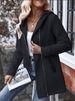 Fleece-Lined Hooded Zip-Up Jacket – Stylish Pullover With Side Zipper, Soft & Warm, Casual Chic For Women (Red, Grey, Black, S-XL)_ecoleips.com