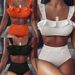 Women's High Waist Bikini Set With Ruffles - Sexy Two Piece Swimwear For Beach & Pool - Comfortable Polyester Fabric_ecoleips.com