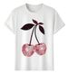 Women's T-Shirts T-shirt Muscle Freaks Cherry Disco Bright Fruit Style_ecoleips.com