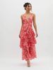 Pure Desire Halterneck Dress Women's Chiffon Summer Slim Ruffled Skirt_ecoleips.com