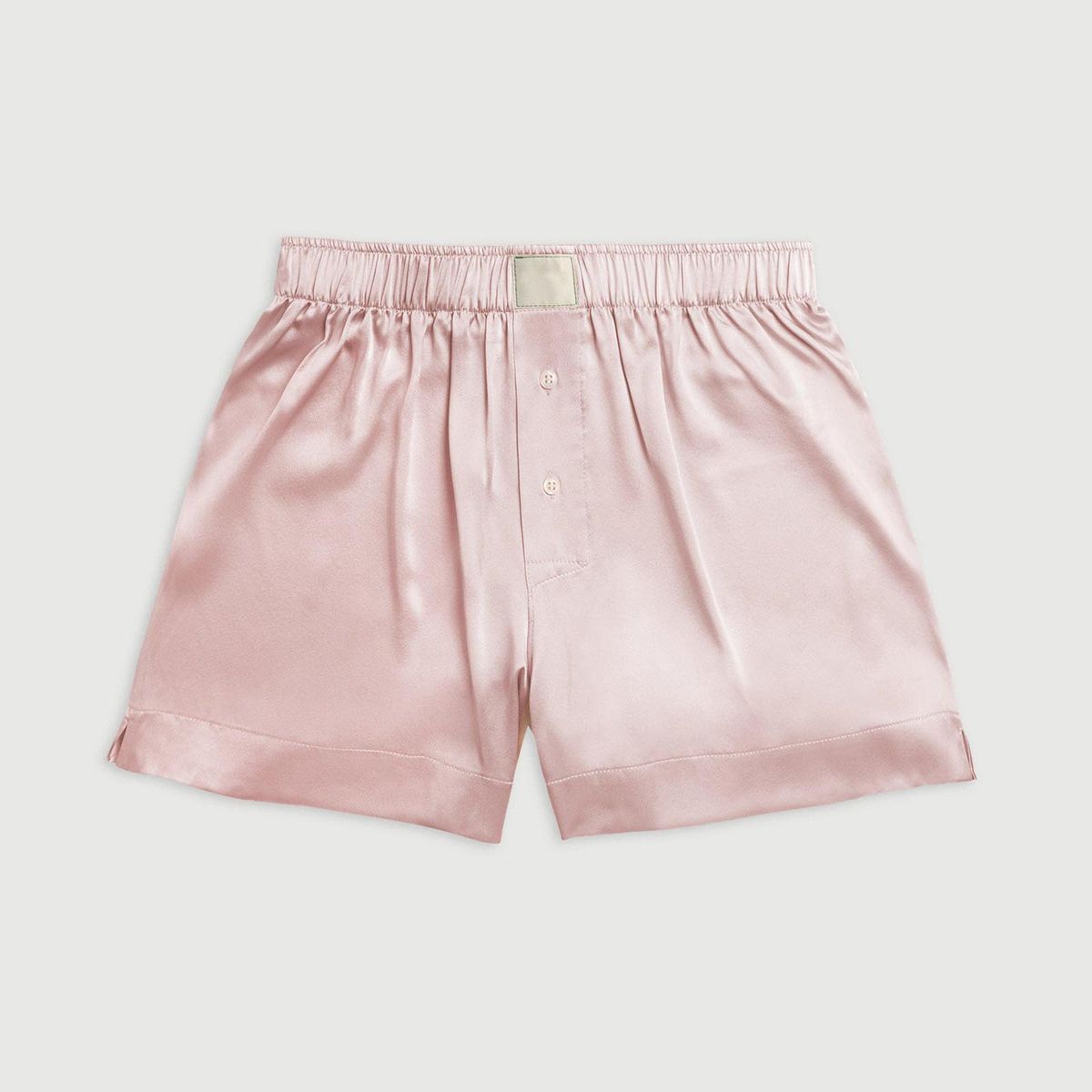 Women’s Summer Satin Sleep Bottoms Shorts Elastic Waist Button Front Wide Leg Lounge Shorts Soft Harajuku Sleepwear Pyjama_ecoleips.com