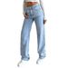 Cross-border Foreign Trade Independent Site: European And American Popular High-waisted Jeans, Fashionable Retro_ecoleips.com