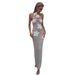 Sexy Floral Crochet Halter Knit Dress for Women Backless Elegant European And American Style Cross Border Heavy Duty Wholesale_ecoleips.com
