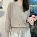 High-end Maillard-style Skin-friendly And Gentle Knitted Cardigan, Korean-style Loose-fitting Outer Sweater Jacket For_ecoleips.com