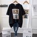 2024 Koran Styl Nw Summr Cotton Tigr Print Round Nck Short T-Shirt For Womn Vrsatil Loos Mid-Lngth Half_ecoleips.com