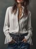 2026 Independent Station European And American Cross-Border Casual Vacation Western Bohemian Ruffle Sleeve Shirt_ecoleips.com