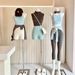 Women's Clothing Tank Top Yoga Clothes Tight And Slim Bottom Wear Ballet Fitness Exercise Yoga Straps One Piece Skirt Shorts Sets_ecoleips.com