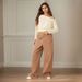 Voya European American Spring/summer Long-sleeve Elegant Workwear And Date Outfit, Niche Design, Ruched Waist, One-shoulder_ecoleips.com