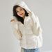 girl 25 Winter New Knitted Patchwork Korean Fashion Hooded Trendy Cotton Jacket For Women Short Style 22699_ecoleips.com