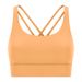 New Spring/Summer Crossback Yoga Bra, Brushed Feel, Shockproof, Supportive, And Push Up Sports Bra For Women_ecoleips.com