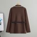 K Women's Sweater Women's New Top Loose And Versatile Collar Collar Knitted Cardigan Coat_ecoleips.com