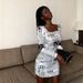 off the Shoulder Long Sleeve Slim Fit Dress New Arrival 2025 Cross Border Hot Selling Item for Amazon And AliExpress Sexy Dress_ecoleips.com