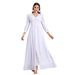 Verve New Elegant Women's Muslim Abaya Long Dress Robe Central Asia_ecoleips.com