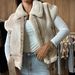Women’s Faux Leather & Fleece Vest – Zip-Up Biker Style (S-XL, Black/Beige/Brown, Polyester-Cotton Blend, Streetwear, Machine Washable, Unisex Fit)_ecoleips.com