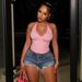Sexy Heavy Duty Rhinestone Denim Shorts For Women Hot Selling Fashionable Summer Shorts_ecoleips.com