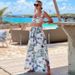 Women's Printed Bikini Set - Seaside Vacation Two-Piece Swimsuit With High Cut Design_ecoleips.com