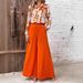 Printed Long Sleeve Blouse & Wide-Leg Pants Set – Flowy Polyester Work-to-Weekend Outfit (S-3XL, 7 Vibrant Colors, Euro-US Elegant Style)_ecoleips.com