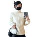 Women's Clothing Slim Fit Polar Fleece Stand Up Collar Plus Velvet Sweater Jacket For Women Spring And Autumn_ecoleips.com