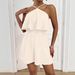 Summer Halter Neck Ruffle Jumpsuit For Women Beautiful Beach Vacation Style European Size In Stock American Design_ecoleips.com