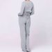 WG124 European American New Style Sexy Chic Simple Spring And Autumn Versatile Drapey Flared Pants Set_ecoleips.com