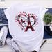 European And American Cross-border Foreign Trade Wholesale Fashion Urban Tower Round-neck Plus-size Short-sleeve T-shirt_ecoleips.com