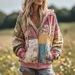 Women's Clothing Fit Casual Floral Print Hoodie Loose Fit Floral Print Hoodie For Women – Soft Polyester-Spandex Blend With Kangaroo Pocket (S-XXXXL)_ecoleips.com