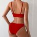 Women’s Solid Color Bikini Set – Soft Nylon Fabric, Removable Padding & Eco-Friendly Swimwear (Sexy High-Cut Fit, Lightweight & Quick-Dry)_ecoleips.com