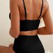 Women's Clothing Bikini V Neck Hollow Swimsuit High Waist Texture Pleated Swimsuit Female Bikini_ecoleips.com