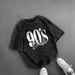 90's Retro Printed Short-sleeve T-shirt Tops For Women, Foreign Trade Wholesale_ecoleips.com
