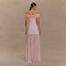 Women's Clothing New Elegant Tube Top Ladies Dress Sexy Mesh Splicing Backless Pleated Slim Fit Long Skirt_ecoleips.com