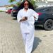 Plus Size American Style Women's Loose Casual Cardigan Collared Long Sleeve Solid Color Top And Trousers Two Piece Set_ecoleips.com