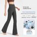✅Loose Flared High Waist Hip Lift Tummy Control Fitness Running Matte Pilates Women's Yoga Pants_ecoleips.com