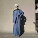 2025 Spring Women's Muslim Clothing Set Loose Long Sleeve Shirt And Skirt_ecoleips.com