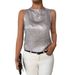 Summer Fashion: Casual, Sleeveless, Solid-Colored Top With Round Collar Designed For Women._ecoleips.com