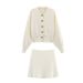 European Light Women's Spring Autumn Knitted Cardigan And Skirt Set, High-End Fashionable Little ,_ecoleips.com