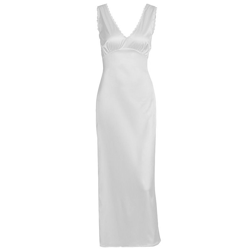 Women's Summer French Light Luxury High-end Temperament Fashion Sleeveless Slim-fit Long Dress_ecoleips.com