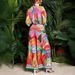 Women's Clothing Summer Hot Selling Hot Selling Printed Cardigan Trousers Fashionable Casual Suit_ecoleips.com