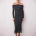 Autumn Long Sleeve Dress Women Sexy Slim Fit Off Shoulder Mesh Polka Dot Patchwork Dress For Ladies_ecoleips.com