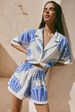Women's Clothing Casual Loose Short Temperament Linen Top Shorts Suit_ecoleips.com