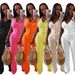 Women's Fashion Halter Neck Tie-Up Top & Pants Set - Elegant Casual Two-Piece Outfit For Summer_ecoleips.com