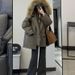 girl 2025 New Fashionable Stylish Thickened Warm Cotton Parka With Fur Collar For Winter_ecoleips.com