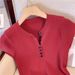 Women's Clothing T Shirt Sweater Women's Summer New Light Mature Style Short Slim Fashion Top_ecoleips.com