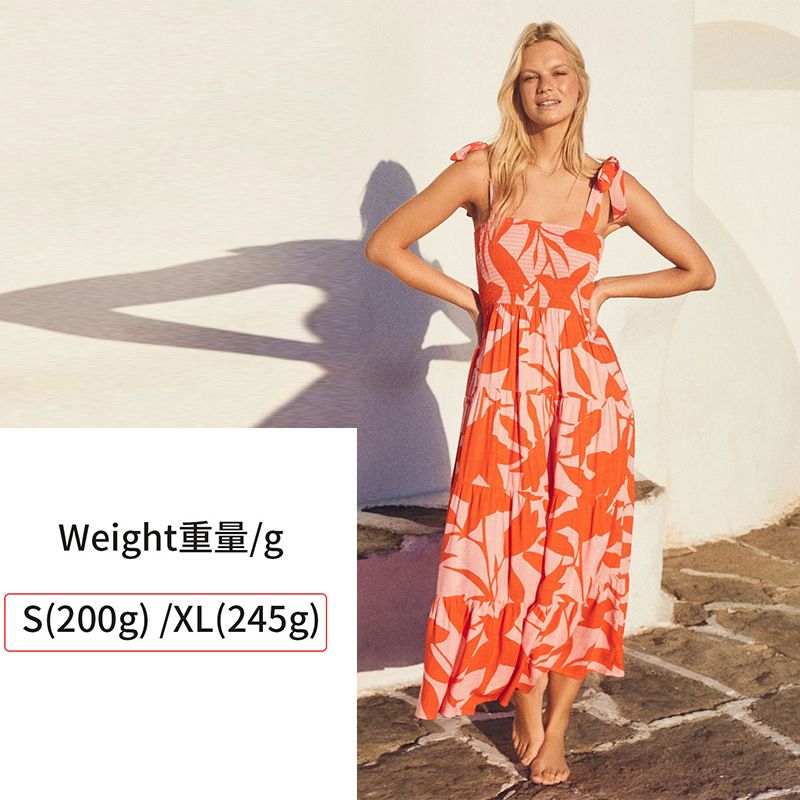2026 European American Cross-border Spring-summer New Stylish, Elegant And Chic, Printed Sleeveless Backless Strap_ecoleips.com