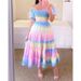 2025 Spr Summer New Cross-Border European And American Dress Artistic French Fresh Print Fashion Women's_ecoleips.com