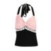 AD519 Cross-border Summer New Sweet And Spicy Sexy V-neck Lace Halter Polka Dot Slim Fit Short Top_ecoleips.com