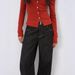 AD888 Fashionable And Unique Retro Spring/Autumn Beautiful Red Sexy Off-Shoulder Slim Fit Long Sleeve Women's T-Shirt_ecoleips.com