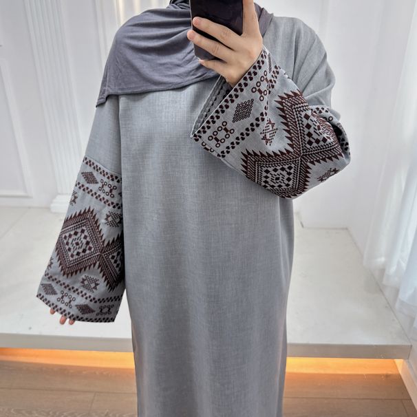 ng2510292 Ng2510292 Ng2510292 Loriya2024tiktok E-commerce Fashion Embroidered Dubai Turkish Party Robe Abaya LR901_ecoleips.com