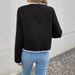 Chic Oversized V-Neck Checkered Blazer – Soft Polyester Blend, Casual & Elegant For Fall/Winter Layering_ecoleips.com