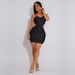 Sexy Pearl-Embellished Sequin Slip Dress – Strapless V-Neck Bodycon Mini Dress (S-XXL, Black/White/Ivory, Party & Evening Glamour)_ecoleips.com